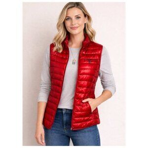 🛑CLARINA Collection Red Puffer Quilted Vest - 44